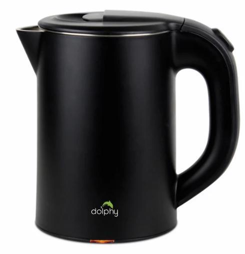 0.8L Stainless Steel Electric Kettle Black