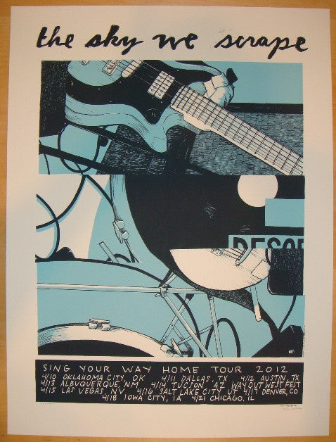 2012 The Sky We Scrape - Tour Poster by Justin Santora