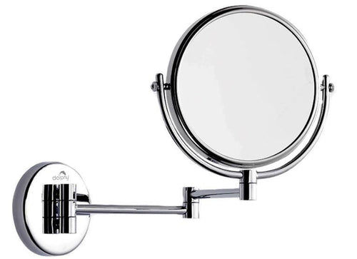 3X & 1X Wall Mount Magnifying Mirror (Solid Brass)