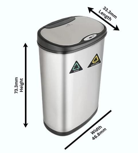 50L Touchless Trash Bins