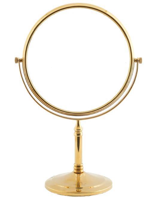 5X & 1X Tabletop Magnifying Mirror – Royal Gold