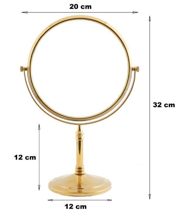 5X & 1X Tabletop Magnifying Mirror – Royal Gold