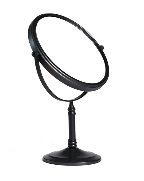 5X Magnifying Tabletop Mirror in Black