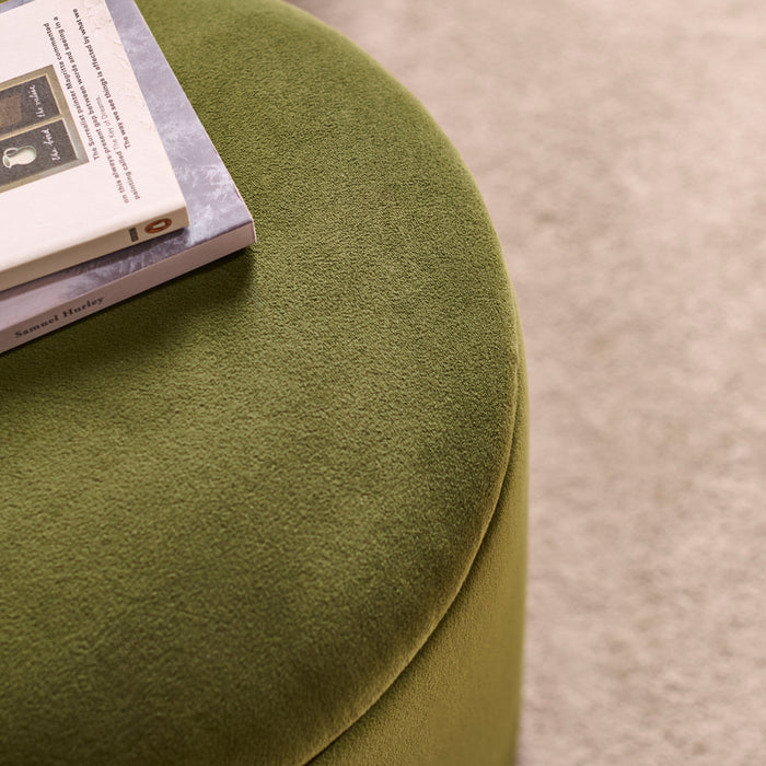 Abigail Storage Pouffe/Footstool - Fern Green - Laura James