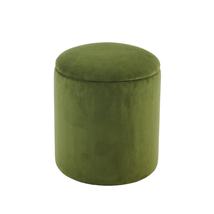 Abigail Storage Pouffe/Footstool - Fern Green - Laura James