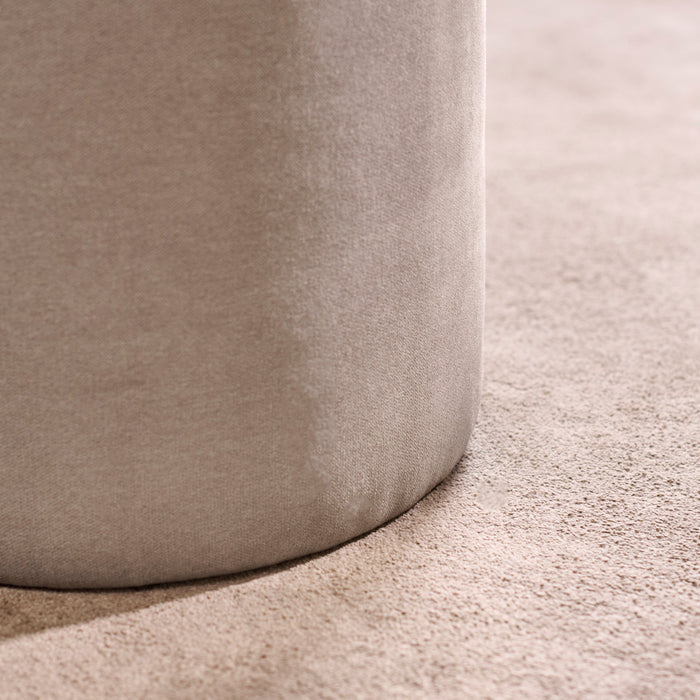Abigail Storage Pouffe/Footstool - Soft Beige - Laura James