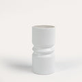 Ackton 25cm Ceramic Vase - White - Laura James