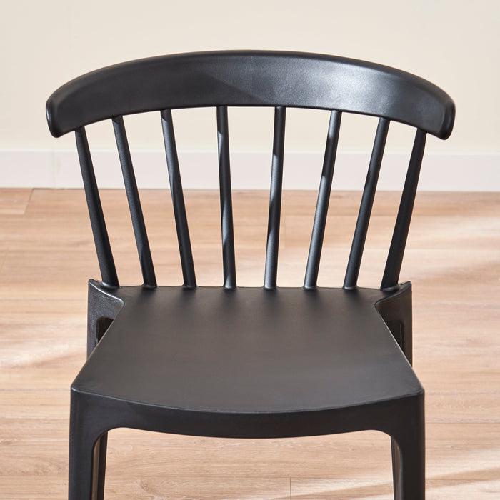 Agatha Dining Chairs - Set of 4 - Black - Laura James