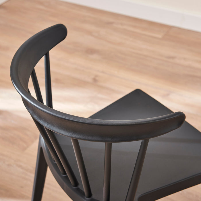 Agatha Dining Chairs - Set of 4 - Black - Laura James