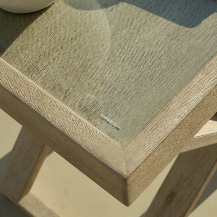Akira Glass Garden Side Table - Laura James