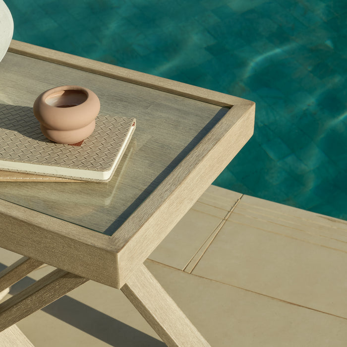 Akira Glass Garden Side Table - Laura James
