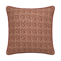 Aldeburgh 57x57cm Cushion Cover - Russet Red Abstract - Laura James