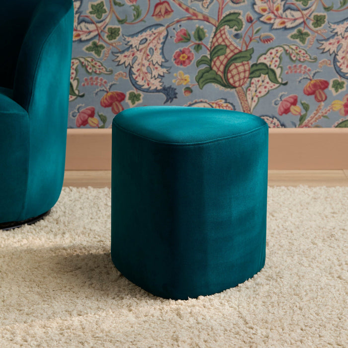 Alder Footstool - Deep Teal - Laura James