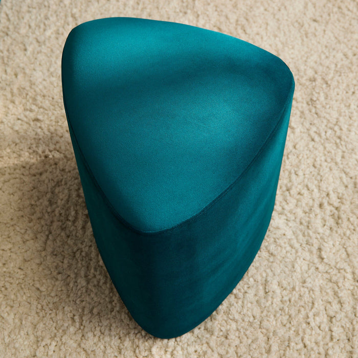 Alder Footstool - Deep Teal - Laura James