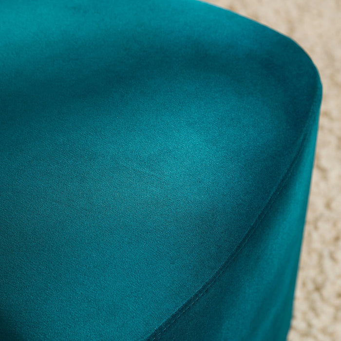 Alder Footstool - Deep Teal - Laura James