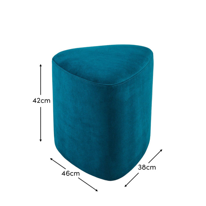 Alder Footstool - Deep Teal - Laura James