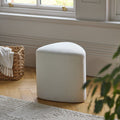 Alder Footstool - Ivory - Laura James
