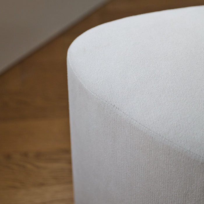 Alder Footstool - Ivory - Laura James