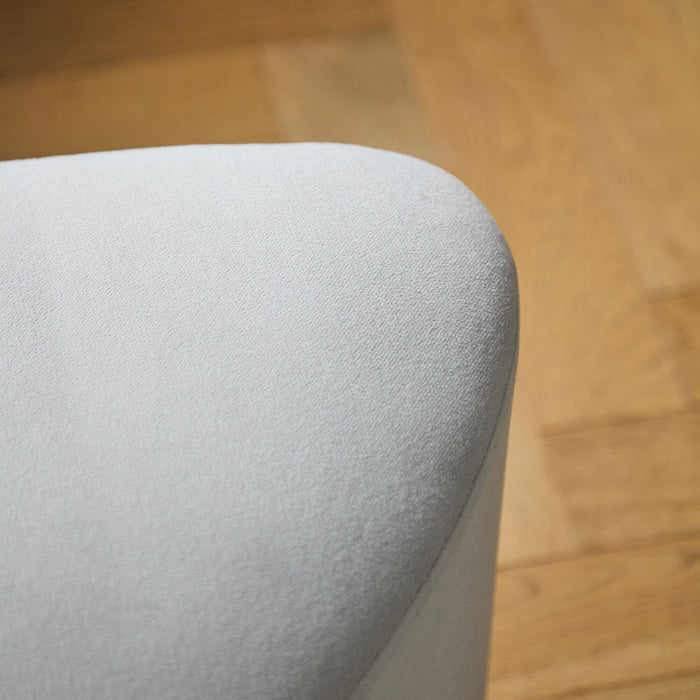 Alder Footstool - Ivory - Laura James