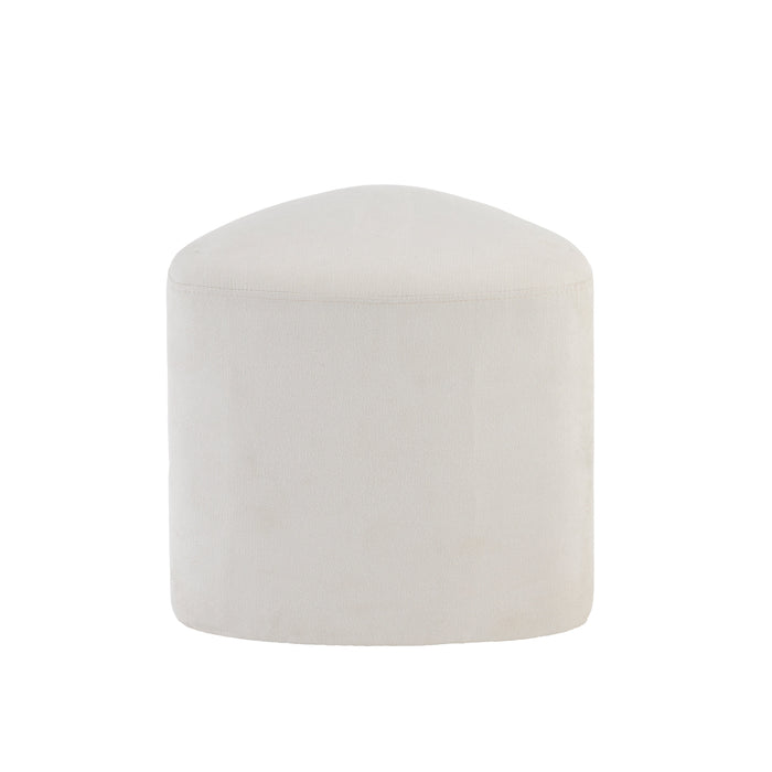 Alder Footstool - Ivory - Laura James
