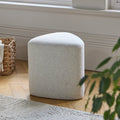 Alder Footstool - Oat Boucle - Laura James