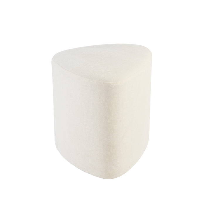 Alder Footstool - Oyster White - Laura James
