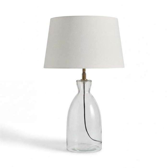 Aldsworth 35cm Table Lamp with Coningsby 40cm Cotton Lamp Shade - Snow White - Laura James