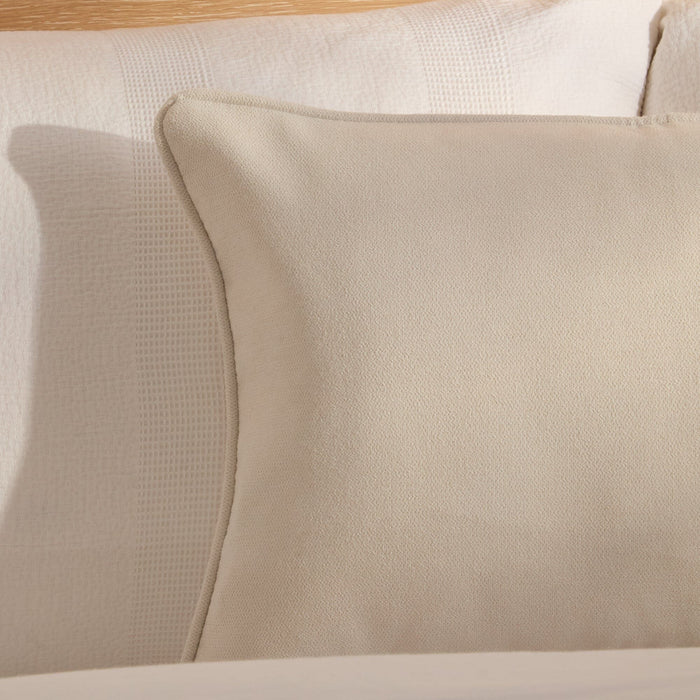 Alford 35x55cm Piped Edge Scatter Cushion Cover - Ivory - Laura James