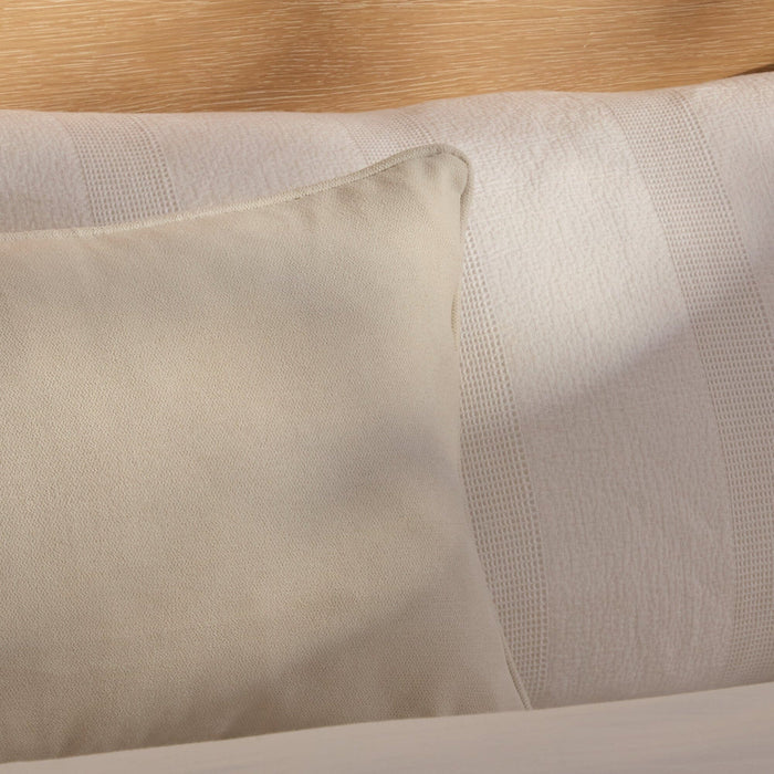 Alford 35x55cm Piped Edge Scatter Cushion Cover - Ivory - Laura James