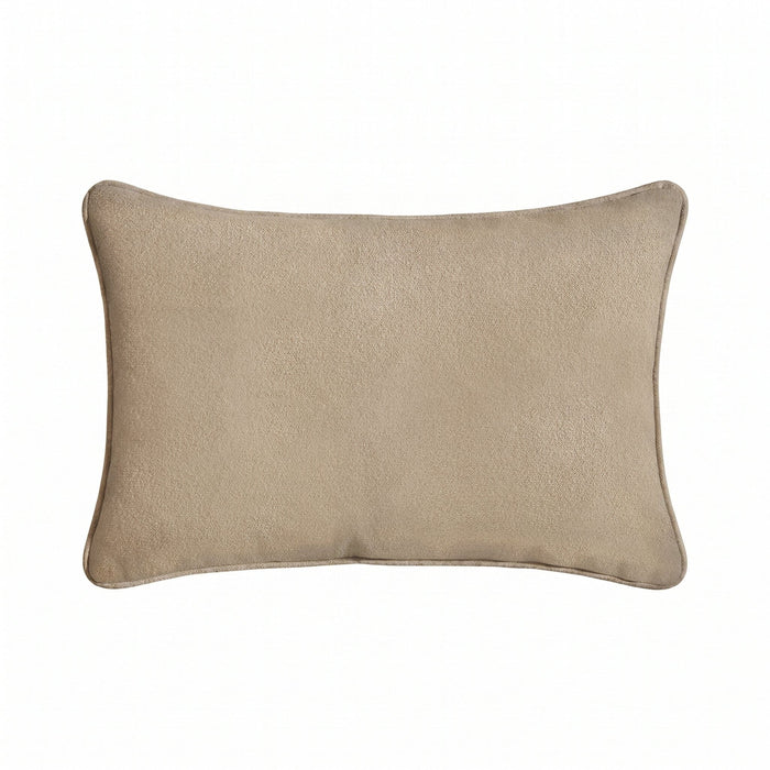 Alford 35x55cm Piped Edge Scatter Cushion Cover - Soft Beige - Laura James