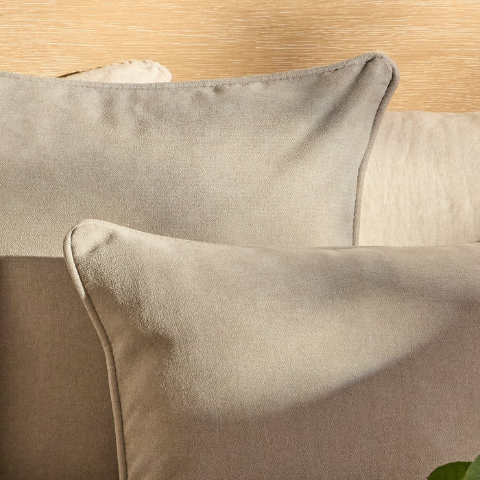 Alford 35x55cm Piped Edge Scatter Cushion Cover - Soft Beige - Laura James