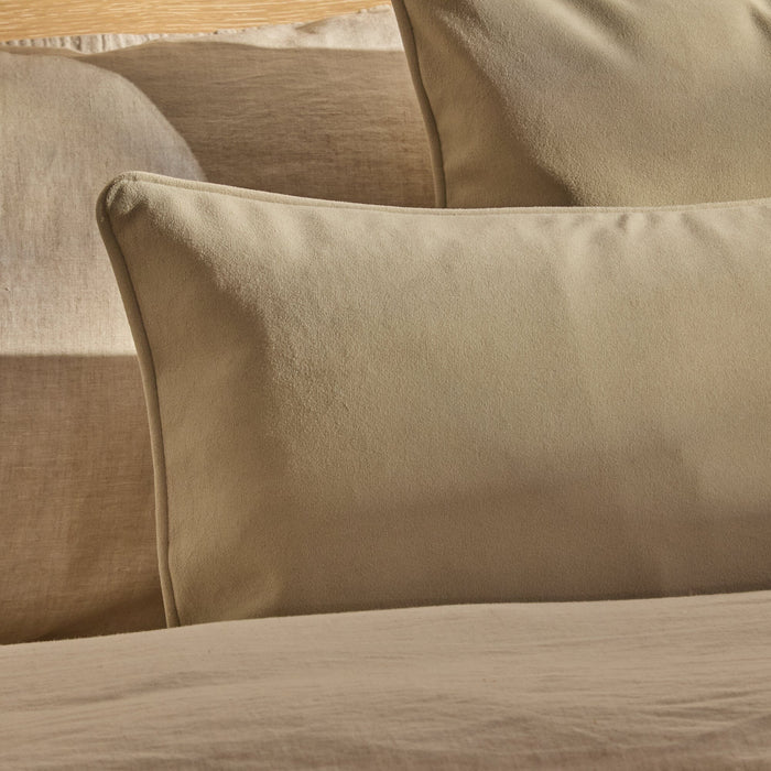 Alford 35x55cm Velvet Piped Edge Scatter Cushion Cover - Clay - Laura James