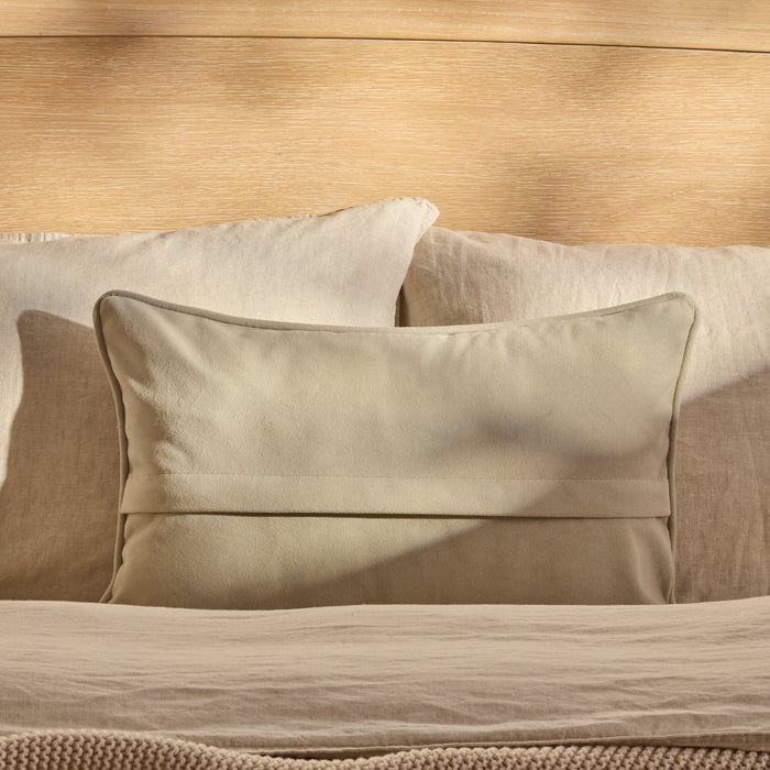 Alford 35x55cm Velvet Piped Edge Scatter Cushion Cover - Clay - Laura James