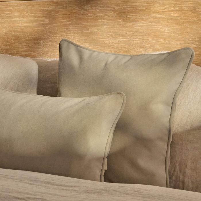Alford 35x55cm Velvet Piped Edge Scatter Cushion Cover - Clay - Laura James