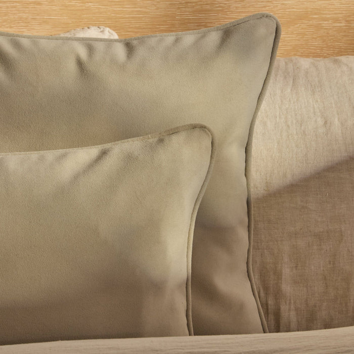 Alford 35x55cm Velvet Piped Edge Scatter Cushion Cover - Clay - Laura James