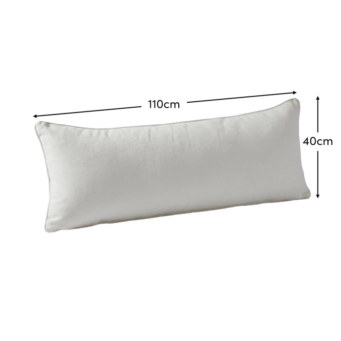 Alford 40x110cm Piped Edge Scatter Cushion Cover - Ivory - Laura James