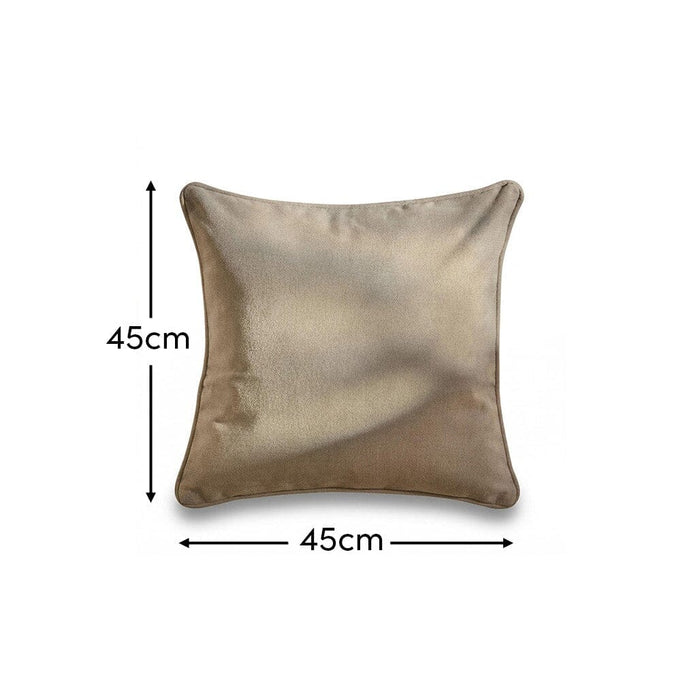 Alford 45x45cm Piped Edge Scatter Cushion Cover - Soft Beige - Laura James