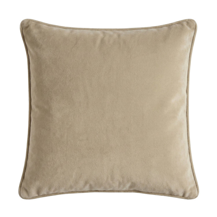 Alford 45x45cm Velvet Piped Edge Scatter Cushion Cover - Clay - Laura James