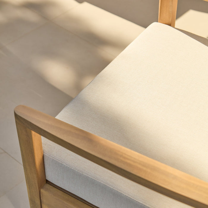 Alora Wooden Garden Cushion Covers - Cream - Laura James