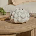 Alvito 9.5cm Artichoke Flower Candle Holder - Natural - Laura James