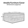 Amelia Table 8-Seater Raincover - 290x150x90cm