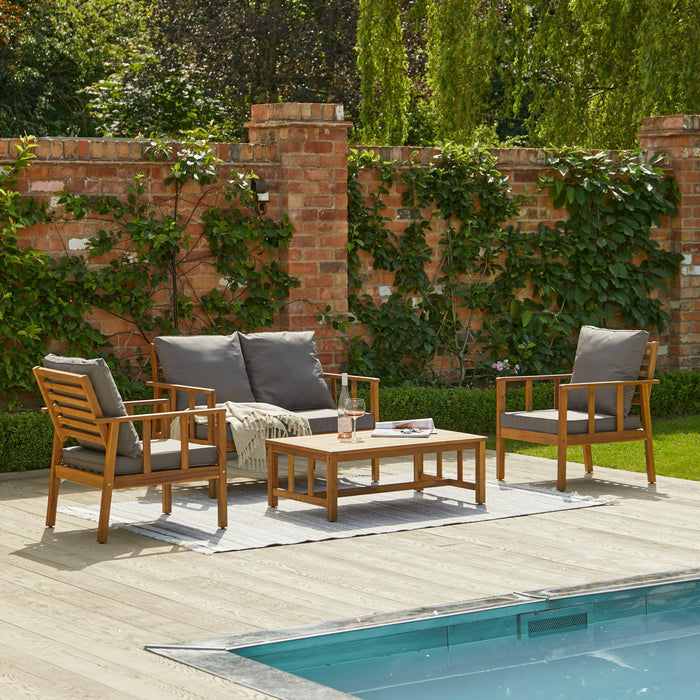 Ardwell outdoor PET rug - mist grey - 160cm x 230cm - Laura James