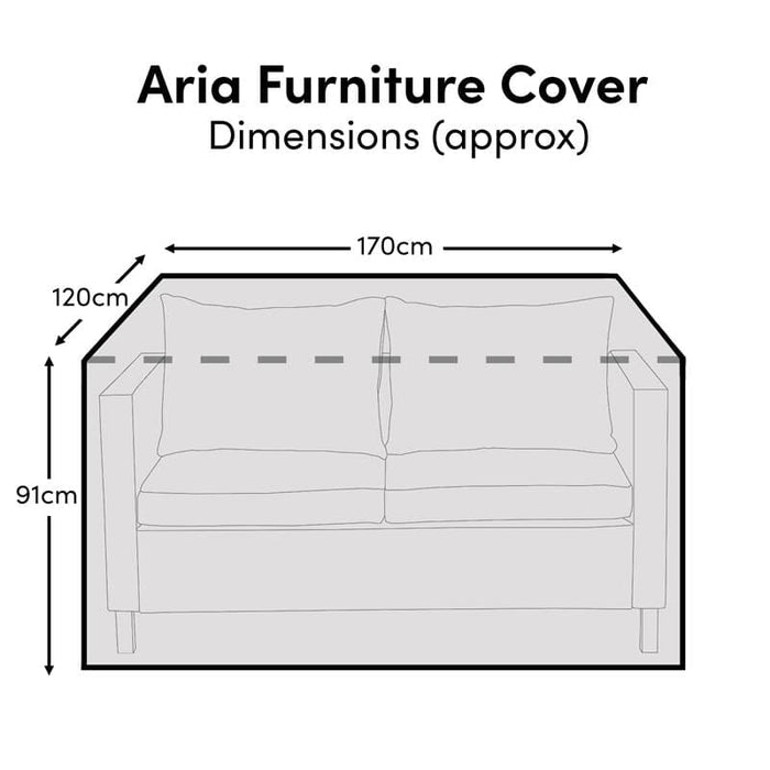 Aria 2-Seater Sofa Raincover - 170x120x91cm