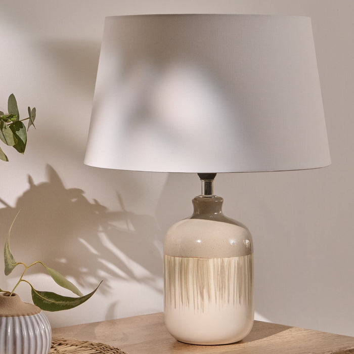 Arundel 24cm Ceramic Lamp Base - Sage Green - Laura James