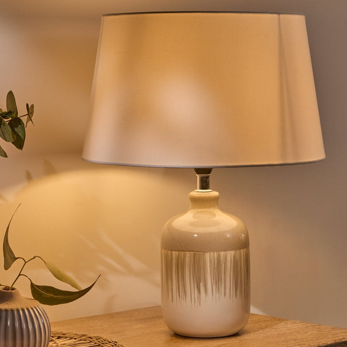 Arundel 24cm Ceramic Lamp Base - Sage Green - Laura James