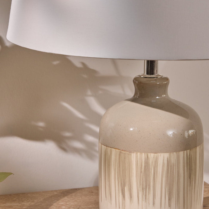 Arundel 24cm Ceramic Lamp Base - Sage Green - Laura James