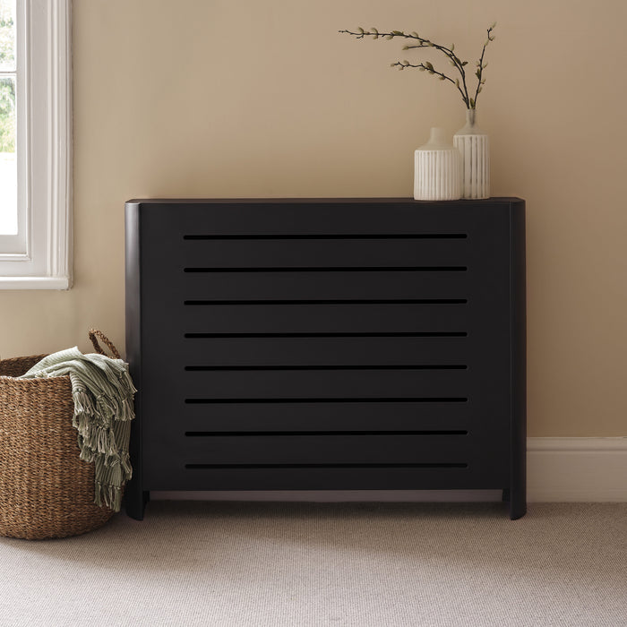 Asha Medium Radiator Cover - Jet Black - Laura James