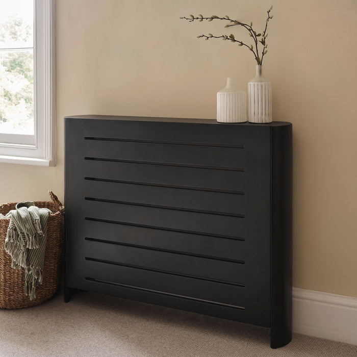 Asha Medium Radiator Cover - Jet Black - Laura James