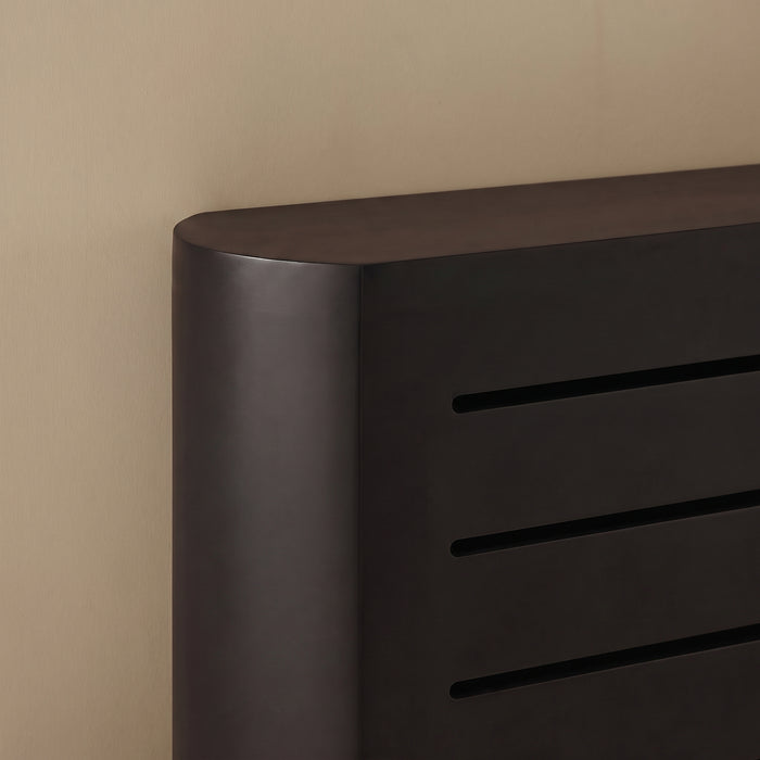 Asha Medium Radiator Cover - Jet Black - Laura James