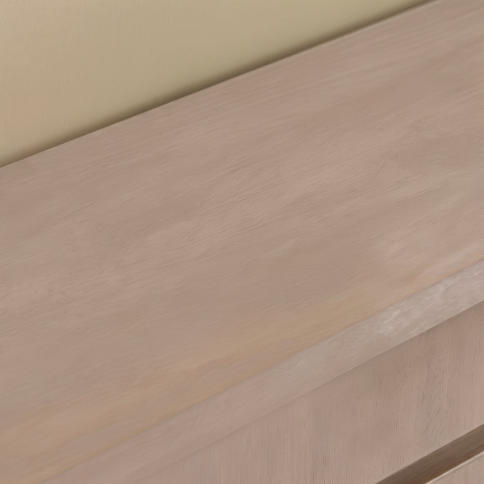 Asha Small Radiator Cover - Chalked Mango Wood - Laura James